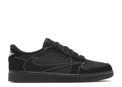 Travis Scott x Air Jordan 1 Low OG Black Phantom Premium Sneakers