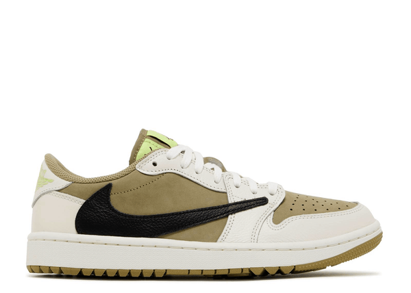 Nike Travis Scott Air Jordan 1 Low Golf Neutral Olive Designer Sneakers