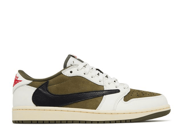 Nike Travis Scott Jordan 1 Low OG SP 'Medium Olive' Limited-Edition Sneakers