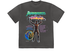 Official Travis Scott Fortnite Astronomical Tour Washed Grey Limited Edition T-Shirt