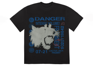 Travis Scott Cactus Jack Fragment Danger Tee Washed Black Premium Shirt