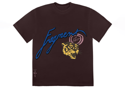 Premium Travis Scott Cactus Jack Fragment Icons Graphic Tee - Men's Brown