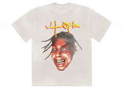 Travis Scott Utopia III White Graphic Tee - Official Cactus Jack Apparel