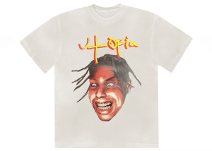 Travis Scott Utopia III White Graphic Tee - Official Cactus Jack Apparel
