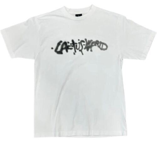Cactus Jack System Overload White T-Shirt: Premium Cotton, Iconic Graphic Tee