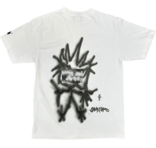 Cactus Jack System Overload White T-Shirt: Premium Cotton, Iconic Graphic Tee